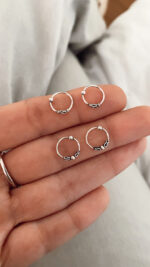 Argolla piercing Bali en Plata Fina 925
