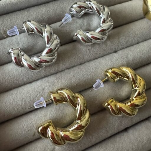 Argolla anudada Gold - color Plata