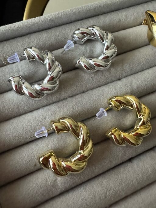 Argolla anudada Gold - color Plata